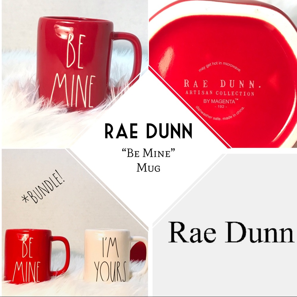❤️RAE DUNN “Be Mine” red mug.
